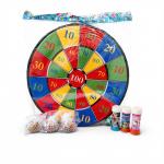 Lot de 3 Bubble Water + 3 Anti-stress Maltose Vent + Cible de Fléchettes Velcro